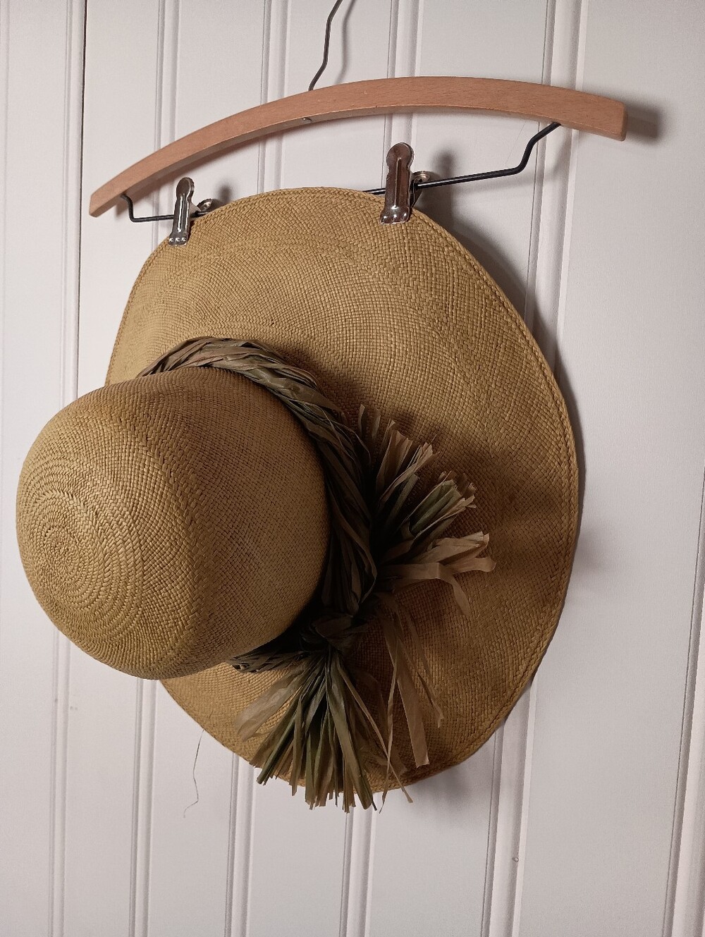 Lmagnin- Straw Sun Hat with Braided Band - Size 23